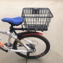 자전거 뒷바구니 짐받이 탈부착식 빅사이즈 수납 가방 짐칸 바스켓, 상세참고, 큰 블랙