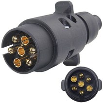 트레일러 커넥터 7핀 카라반 전원 하네스 소켓 견인 유럽, 플라스틱 플러그