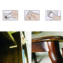 CAILOOM 나무 목재 창틀 문틀 가구 계단 크랙 균열 보수고체 막대 매꾸미 대, 기본