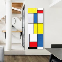 더 아트 컴퍼니 몬드리안 추상화그림 22종 집중력 창의력 향상 아이방 사무실 작업실 인테리어 명화그림, 21. PM-몬드리안 롱 A
