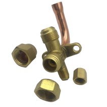 수냉식 에어컨 타원형 플랜지 브래킷이 있는 서비스 밸브 90 39;엘보 구리 튜브는 박스 타입 냉각 장치 냉, 03 ACV4L