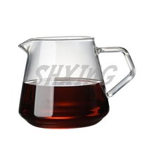 서버컴퓨터 데스크탑 노트북 물병 드립 400ml 650ml 커피 포트 v60 유리 범위 커피 커피 주전자 브루어 바리 스타 여과기, 650