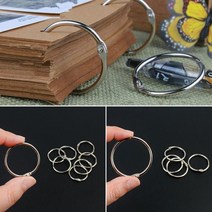 타공구멍 서류 문서철 묶음 고리링 5개 클립 클리퍼, 대 5P