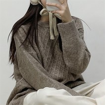 크로스컴퍼니 크로스컴퍼니 케이블 디자인 울 혼방 토토 여리핏 니트 (8165647)