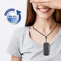 웨어러블 공기청정기 목걸이형, 블랙