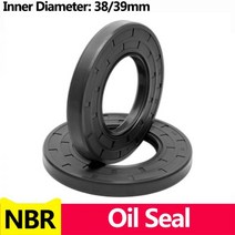 NBR 프레임 워크 오일 씰 TC 니트릴 고무 커버 더블 립 스프링 베어링 샤프트 ID * OD THK 38/39mm, 한개옵션1, 12 38x50x6(1pcs)