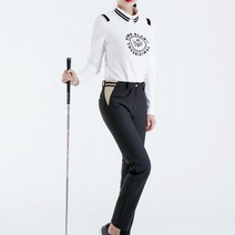 기능성 기모 여성 골프 흰색 긴팔 밴딩 팬츠 set 필드