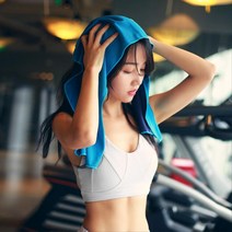 등산 아웃도어 빠른건조 경량 스포츠타올 볼링 땀수건 행사답례품 축구경기, 블루