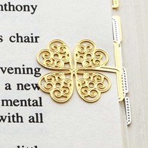 세련된 빈티지 엔틱 클로버 책갈피 카드 세트 선물, 본상품선택