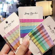 달자샵 이쁜 모양 다색 실핀 잔머리 포인트 헤어핀 20P