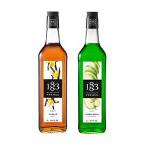 1883 바닐라 시럽 1000ml+1883 그린애플 시럽 1000ml