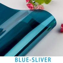 10m 태양 보호 실버 창 필름 편도 거울 반사 태양 색조 Pravicy 자외선 방지 자체 접착 유리 건축 색상, 푸른, 60x1000cm