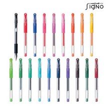 유니볼 시그노 0.38mm 겔잉크 중성볼펜 UM-151-38, 1개, 스카이블루