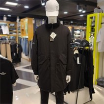 리트머스 NC05 소매 레터링 롱 패딩 파카 LN1JU024