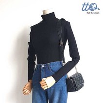 티티오 tto 골지 폴라티셔츠 T24WPN03AX