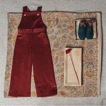 버리닛쁘띠 Burgundy corduroy overall 오버롤 팬츠