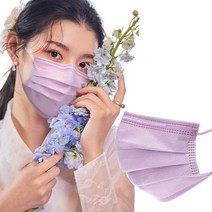 에어에이드 평면형 컬러마스크, 50매입, 2개, 퍼플