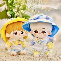 지오몽 15cm 20cm 인형옷 ﻿미토 플라워 가방 세트 (5피스) 무속성 솜뭉치 의상 아이돌 인형 옷, 블루