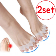 [1+1] 미소다믄 발가락 실리콘 교정기 좌우 2SET, 2세트