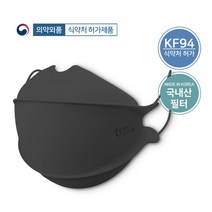 프로키퍼 국내MB필터 KF94/KF80 황사 방역 마스크 블랙 1매, KF80