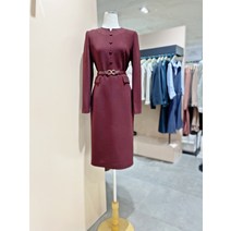 KL 바이린 버튼포인트 벨티드 원피스 KGOPMK9100(2292450)