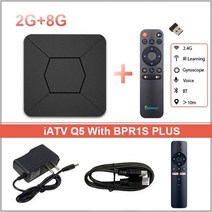 안드로이드셋탑 안드로이드tv 박스 tv셋톱박스 IATV Q5 미니 스마트 TV 박스 2.4G/5G 와이파이 BT5.0 2G 8, Au 플러그_2G 8G BPR1S