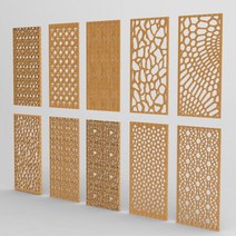 패널 파티션 STL 파일 형식의 cnc 용 3d 모델 릴리프 중공 조각 문 및 창 3D 인쇄 10 피스, 한개옵션0