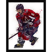 납골당액자 추모 영정사진 미니 수목장 장식 비석 아이스 하키 운동 선수 초상화 스포츠 캔버스 인쇄 그림 홈 벽 아트 체육관 거실 침실 아이 선물 틀