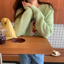 데이홀릭 - 소프트컬러 여름 니트 가디건
