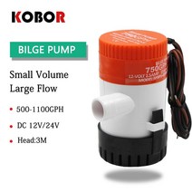 해수 지하수 펌프 수상 비행기 모터 홈 하우스 태양열, 500gph 24v