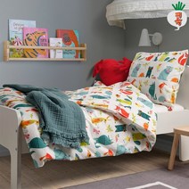 이케아 라티오 이불커버+베개커버 동물 150x200 유아 아동 키즈 순면 침구