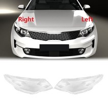 헤드라이트 테일 후면 렌즈 커버 Kia K5 Optima 2016 헤드 라이트 쉘 램프 그늘 투명 렌즈 커버, 한개옵션1, 02 RIGHT