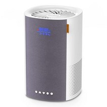 ECOWELL H13 트루 헤파 필터 공기 청정기 다채로운 LED 디스플레이가 있는 데스크탑 공기 청정기 여행 친화적 오존 프리 수면 모드 연기 먼지 냄새 애완동물