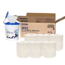 킴테크 WETTASK 뽑아쓰는 와이퍼 6롤 전용용기 1개 42154, 단품