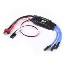 XXD 30A 2-4S ESC 브러시리스 모터 속도 컨트롤러 RC BEC T-rex 450 V2 FPV F450 미니 쿼드 코프 드론 용 헬리콥터 보트, [01] Long wire