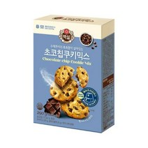 CJ더마켓 홈 베이킹 제과 제빵 빵 만들기 카페 디저트 아이 간식 초코칩 쿠키믹스 초코 핫 케익 와플 브라우니 쿠키 머핀 깨찰빵 식빵 290G, 9개