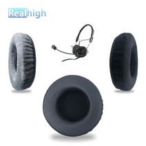 TELEX 850 에어맨 항공 헤드폰용 RealHigh 교체 이어패드 두꺼운 메모리 폼 이어 쿠션 머프, 06 6Gray Velvet