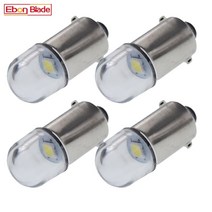 자동차조명 4pcs ba9s t4w bax9s h6w bay9s h21w led 전구 6v 12v 자동차 인테리어 돔 트렁크 라이트 자동 오토바이 사이드 파커 램프 따뜻한화이트, 하얀, bax9s 12v dc