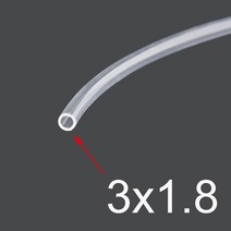 호환 프린터 수리 부품 1 미터 잉크 튜브 Mimaki jv33 jv5 Roland RS-640 Mutoh VJ1604 용 단일 라인 파이프, Clear 3x1.8 mm