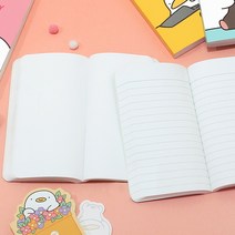 [KT알파쇼핑][바보사랑]오구패밀리 미니 북 수첩, 코랄
