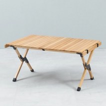 코펜하우스 로잔 우드롤테이블 캠핑테이블 접이식 높낮이조절 휴대용 폴딩 원목 900 / 1200, 파인 롤테이블 120 내츄럴