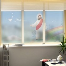 아트박스/꾸밈 is931-무지개동산예수_글라스시트지