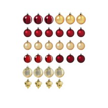 이케아 빈테르핀트 레드골드 32p 장식볼 크리스마스 인테리어 트리 장식