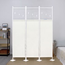 1분조립 쿠스쿠스 노르딕 멀티 매직 파티션 행거/ 폭90cmx높이180cm 사무실 가림막 칸막이 인테리어 가벽 철제 공간분리 조립식 아이보리 베이지, 2단_HPSB-0005_(90cm)