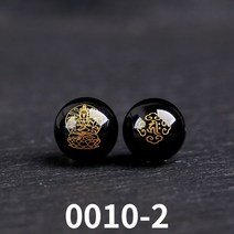 5PCS/Set 흑요석 팔찌 남 여 본명년 수호신 띠호 불교 염주 DIY 비즈 DIY 구슬 DIY