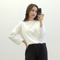 이힝 반목 하이넥 기모 루즈핏 폴라티셔츠 긴팔 티셔츠