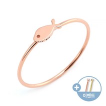 [비앤비골드]18K 심플 물고기 텐션 유닛링 반지 NPR21627