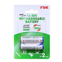 일본 FDK 충전지 2000mAh 저방전 2입 충전지, 단품