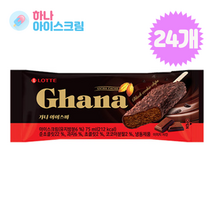 롯데제과 가나아이스바 24개 아이스크림, 75ml