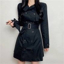 비위치 비위치 벨트SET 더블 버튼 미니 트렌치 원피스 (9072923)